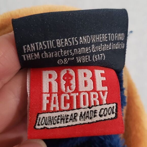 Harry Potter Fantastic Beasts Bath Robe Newt Scamander‎ OS Blue Robe Factory - Picture 8 of 11